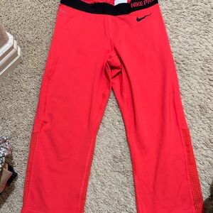 Nike Pro Bright Red Leggings